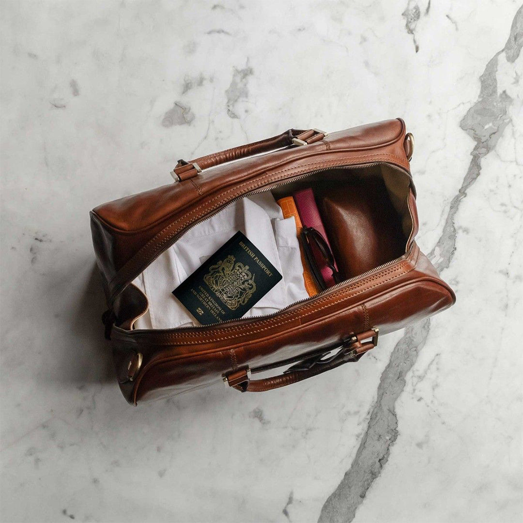 The Wanderer Handmade Small Genuine Leather Duffel Bag