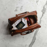 The Wanderer Handmade Small Genuine Leather Duffel Bag