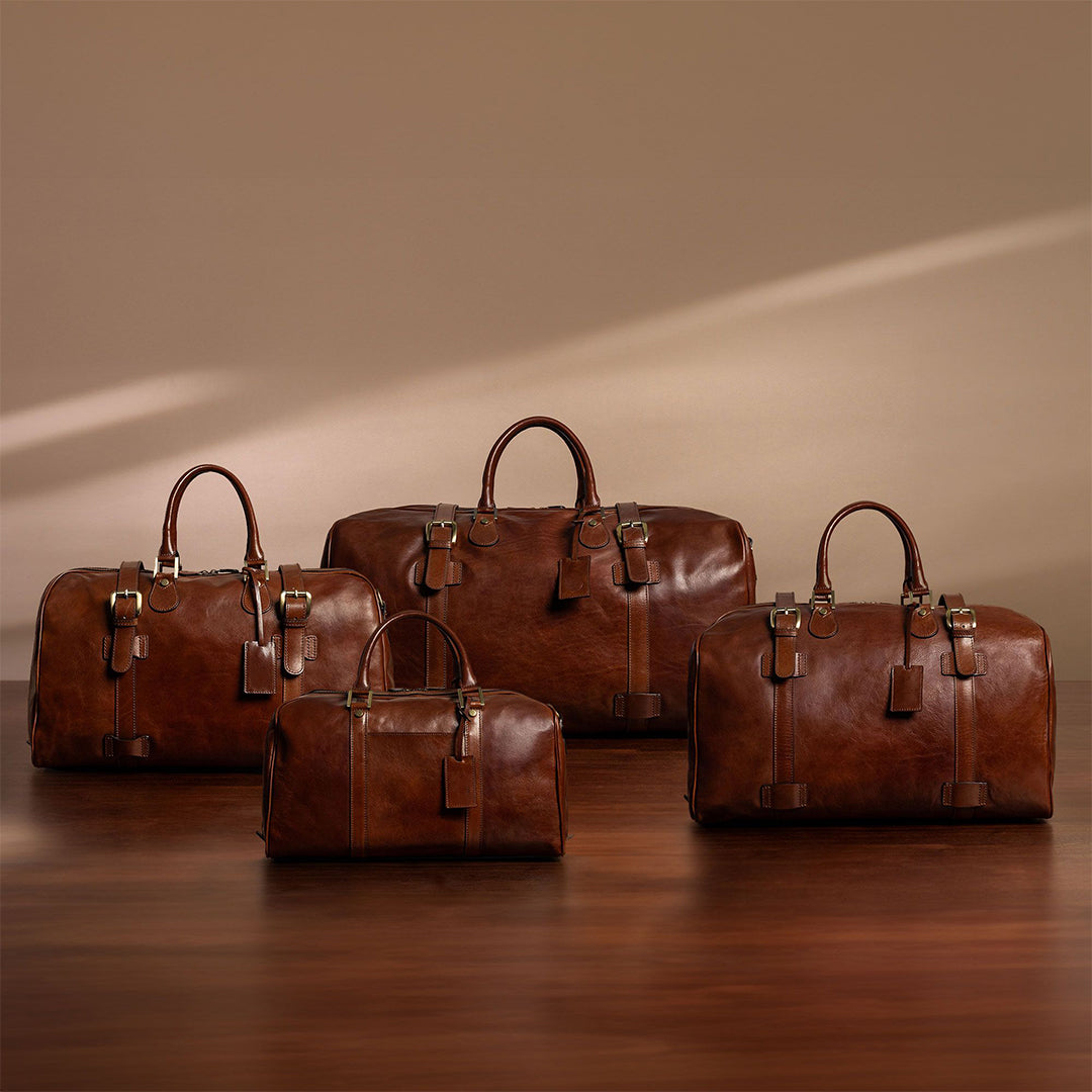 The Wanderer Handmade Small Genuine Leather Duffel Bag