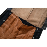 Unisex Genuine Leather Motorcycle Chaps