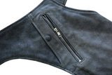  Unisex Genuine Leather Motorcycle Chaps