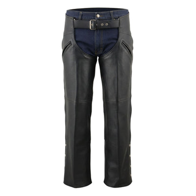 Viper Venom Men's Genuine Leather Motorcycle Chaps