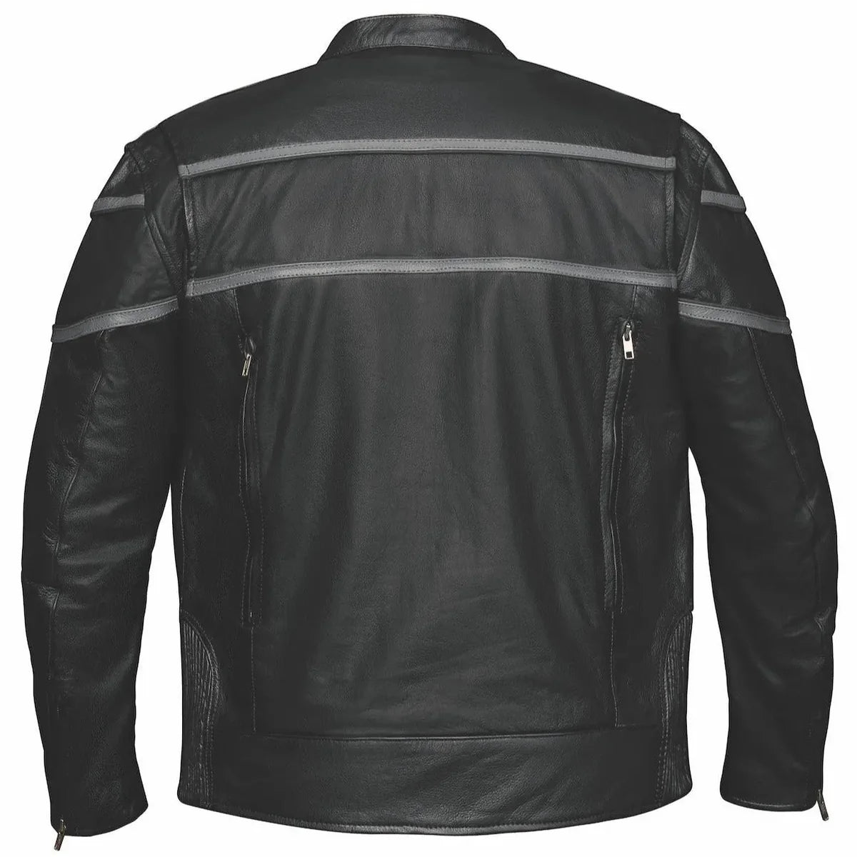Viper Men's Premium Genuine Leather Biker Jacket