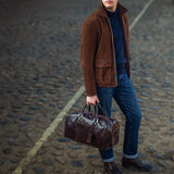 The Wanderer Handmade Small Genuine Leather Duffel Bag