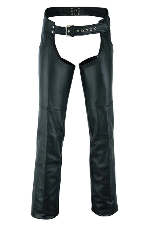 Wanderlust Rider Unisex Genuine Leather Motorcycle Chaps