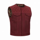 Timberline Lowcut Men's Genuine Leather Motorcycle Vest