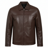 Men's Black Genuine Leather Jacket – Refined Style