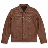 Black Leather Jacket – Full-Grain Goat Leather Men's Jacket