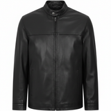 Men's Classic Green Genuine Leather Jacket