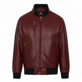 Men's Black Genuine Cowhide Leather Jacket