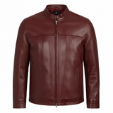 Men's Classic Black Genuine Leather Jacket