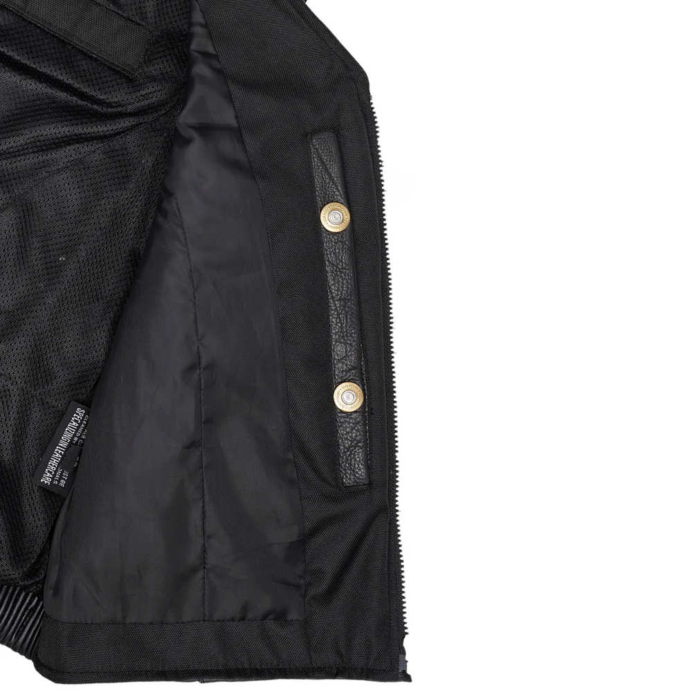 Women Genuine Leather Motorcycle Vest