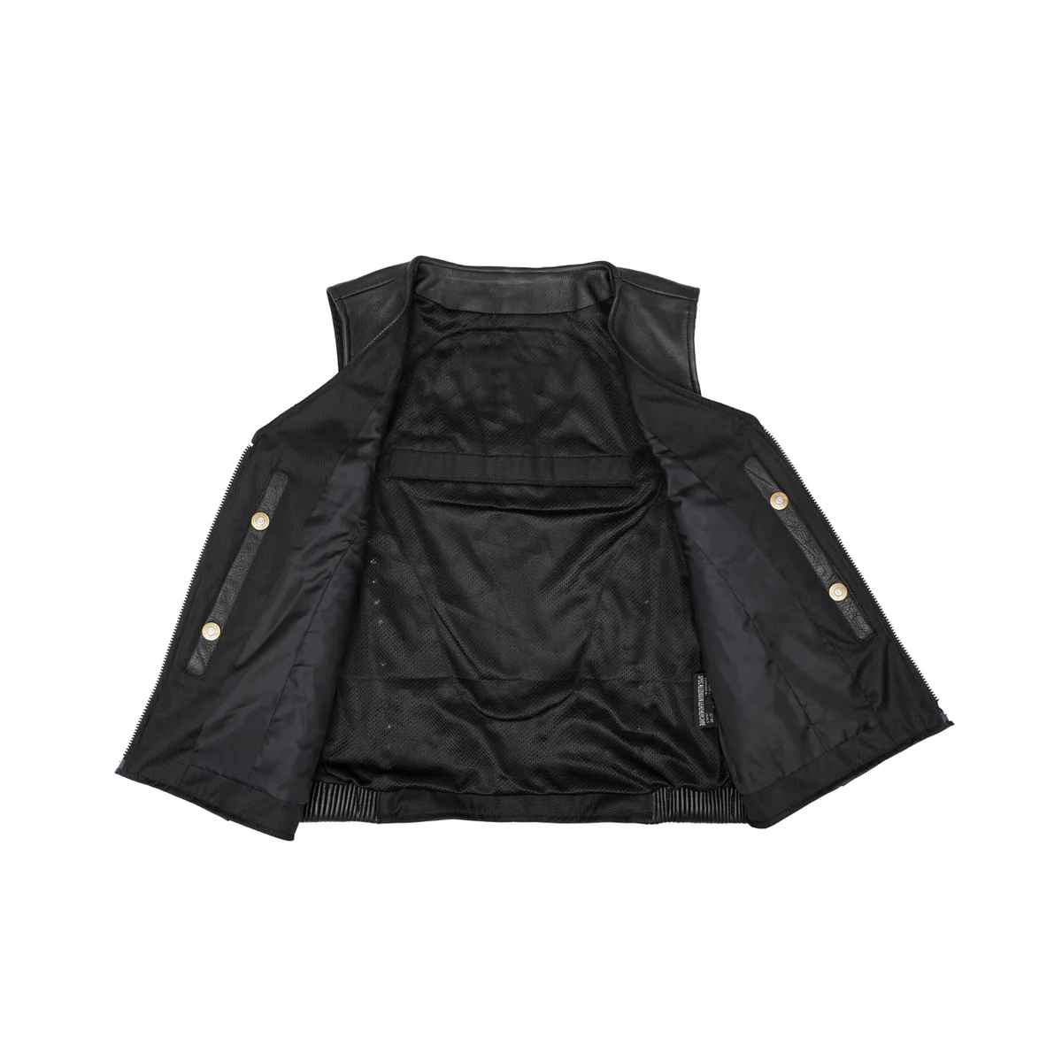 Women Genuine Leather Motorcycle Vest
