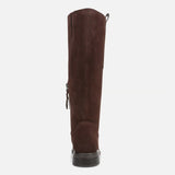 Women's Narrow Calf Genuine Leather Knee-High Riding Boots