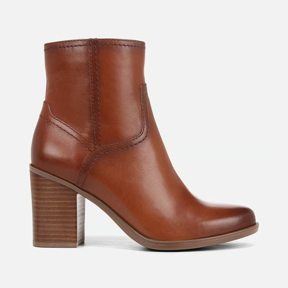 Kalina Women's Faux Leather Lug Sole Ankle Bootie