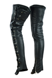 Women's Genuine Leather Motorcycle Leggings