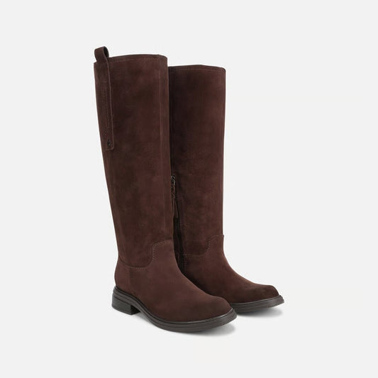 Women's Narrow Calf Genuine Leather Knee-High Riding Boots