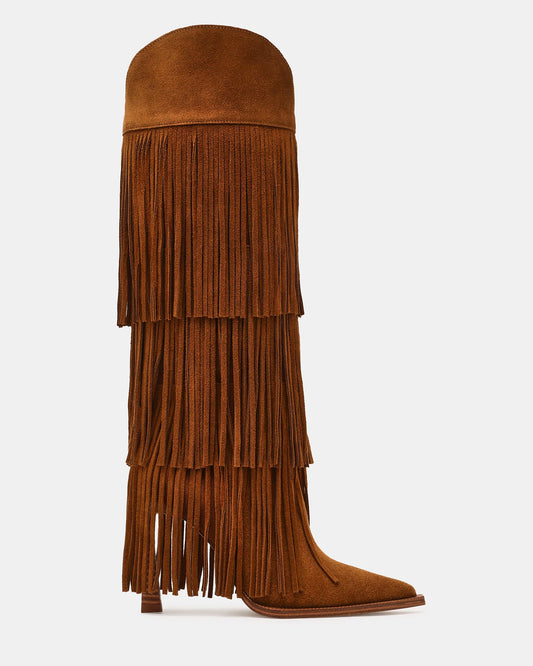 Women's Suede Western Knee-High Boot