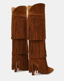 Women's Suede Western Knee-High Boot