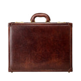 The Golden Handmade Large Genuine Leather Attaché Case