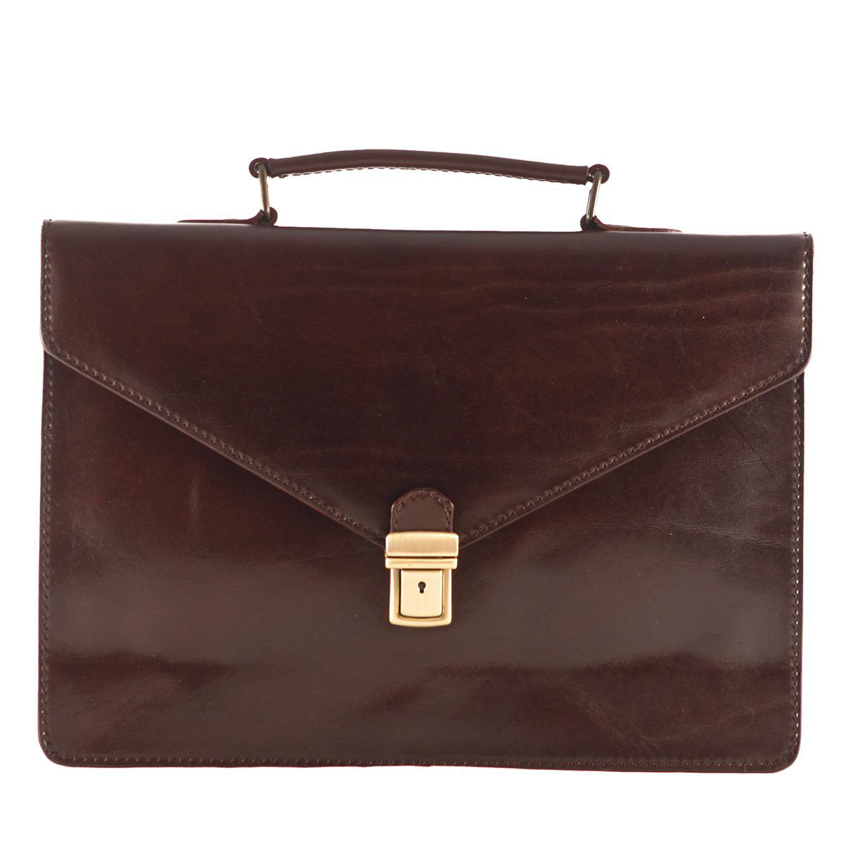 The Guardian Handmade Small Genuine Leather Briefcase