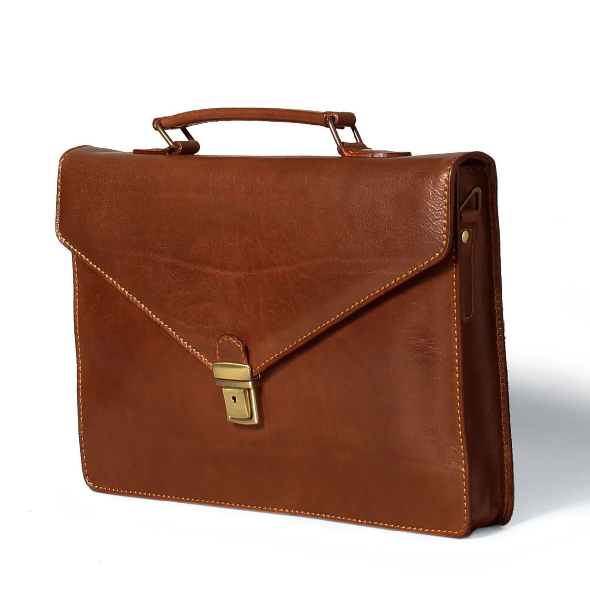 The Guardian Handmade Small Genuine Leather Briefcase