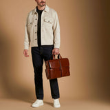 The Commander Handmade Genuine Leather Business Bag