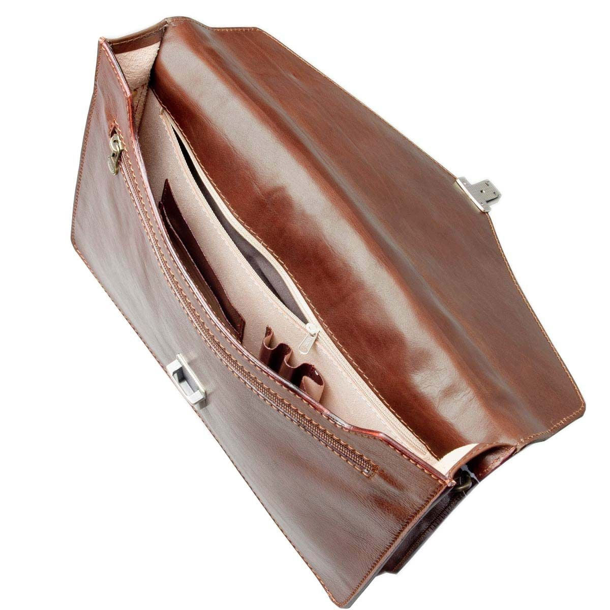 The Guardian Handmade Small Genuine Leather Briefcase