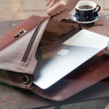The Guardian Handmade Small Genuine Leather Briefcase
