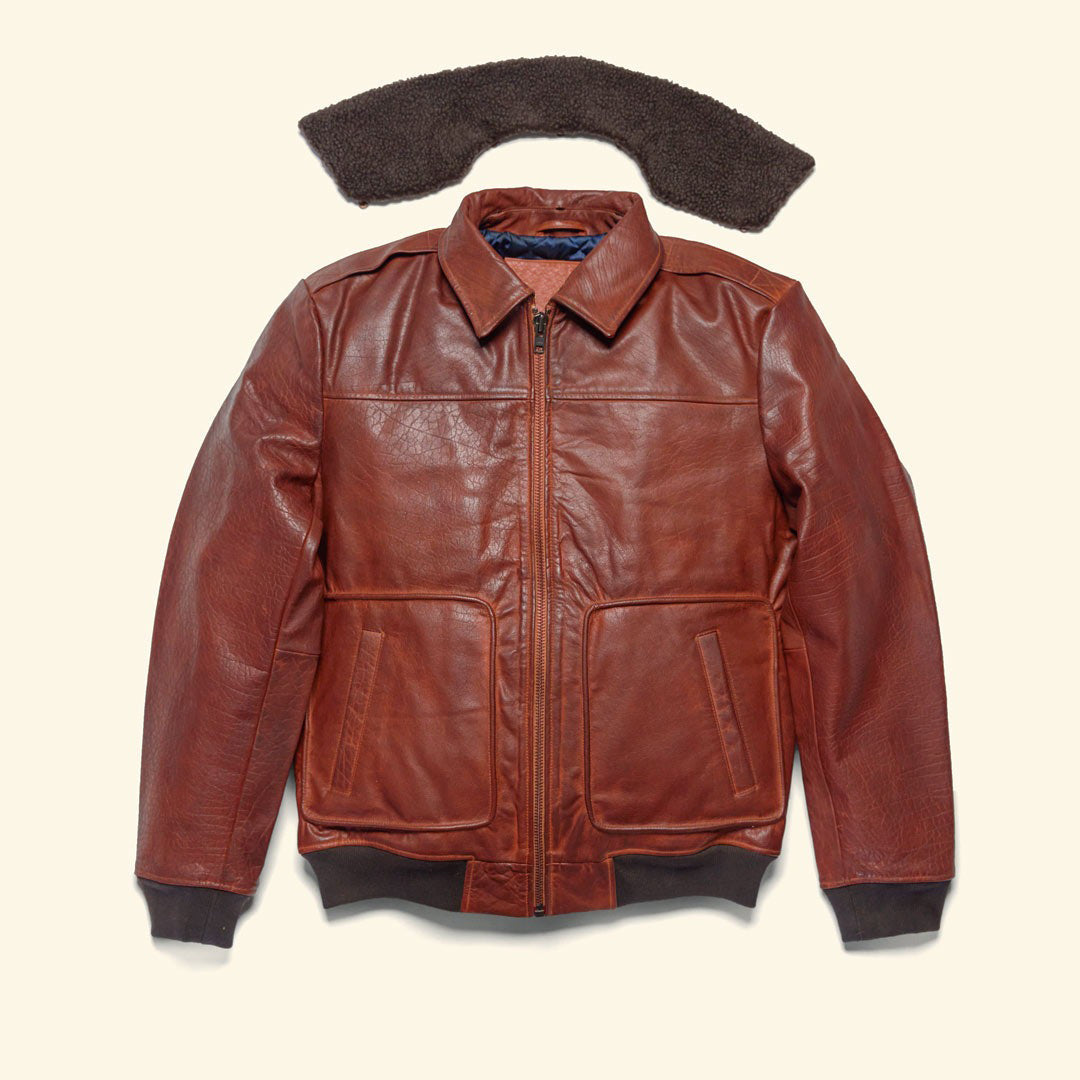 Limited Maverick Leather Bomber Jacket