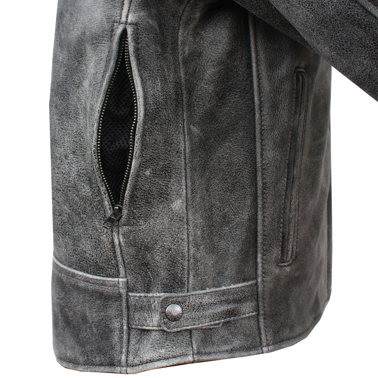 Men’s Black Full Grain Leather Motorcycle Jacket