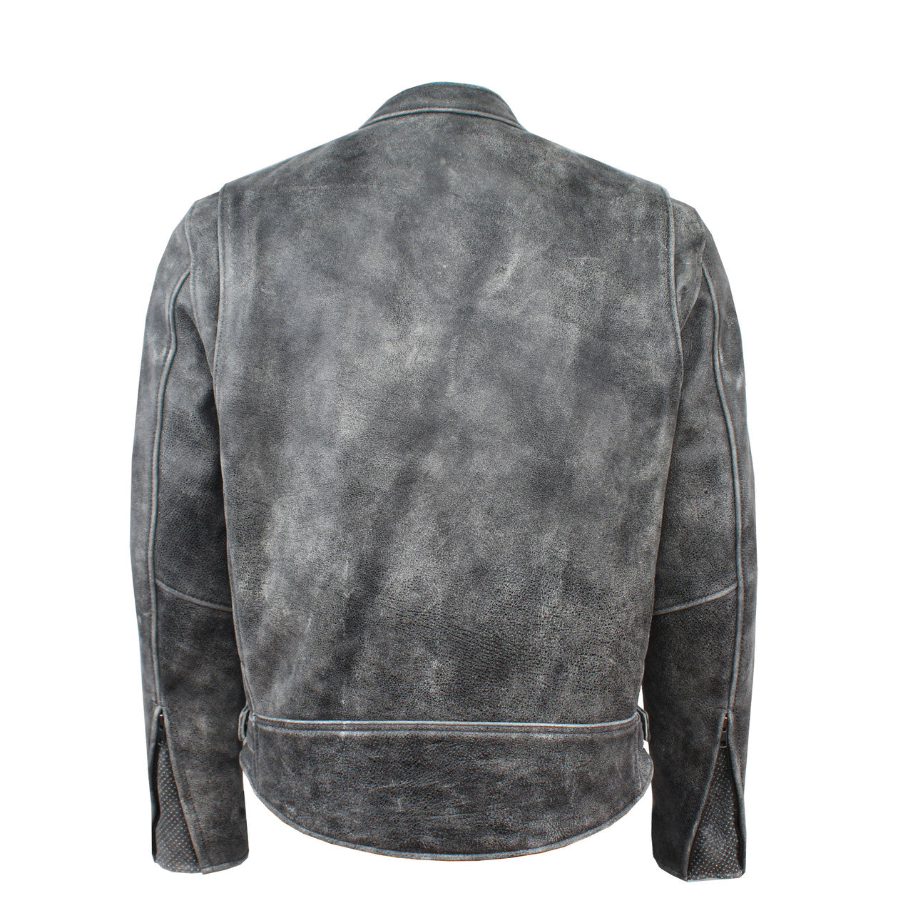 Men’s Black Full Grain Leather Motorcycle Jacket