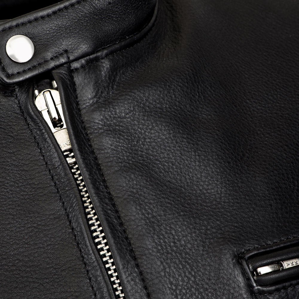 Black Men's Leather Royal jacket