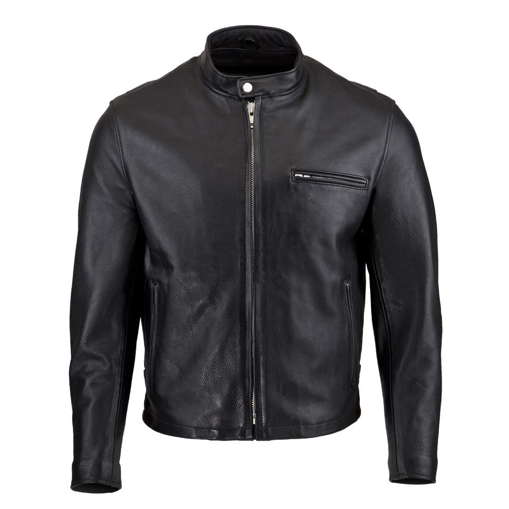 Black Men's Leather Royal jacket