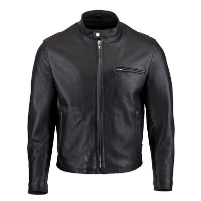 Black Men's Leather Royal jacket