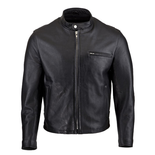Black Men's Leather Royal jacket