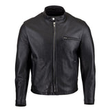 Black Men's Leather Royal jacket