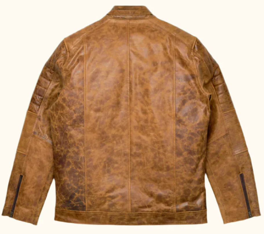 Leather Jacket – Brown Motorcycle Jacket