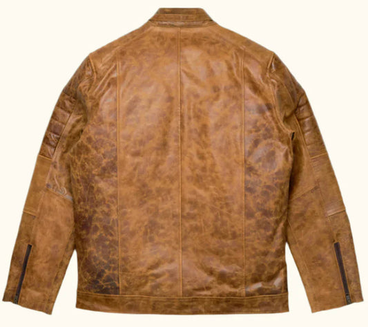 Leather Jacket – Brown Motorcycle Jacket