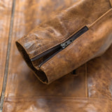 Leather Jacket – Brown Motorcycle Jacket