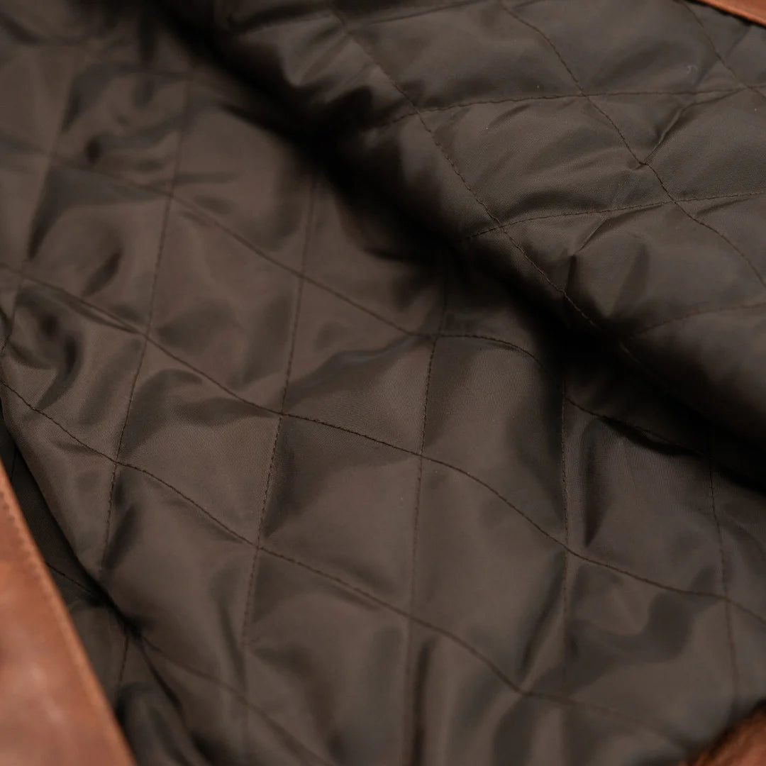 Men Leather Jacket – Full-Grain Denim-Inspired Jacket