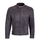 Brown Leather Motorcycle Jacket – All-Season Riding Jacket with Armor Pockets