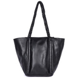 Wander Handmade Genuine Leather Tote Bag black