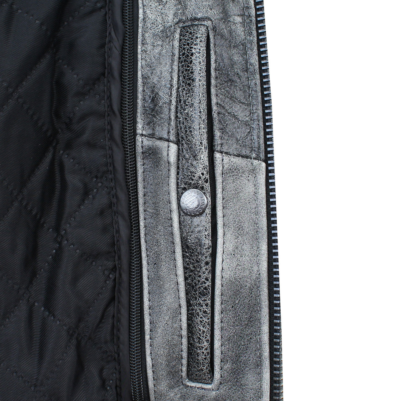 Men’s Black Full Grain Leather Motorcycle Jacket