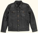 Black Leather Jacket – Full-Grain Goat Leather Men's Jacket