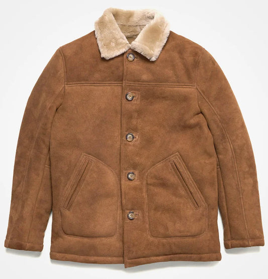 Shearling Barn Coat – Premium Turkish Wool Leather Coat