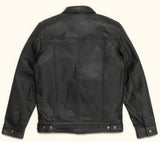 Black Leather Jacket – Full-Grain Goat Leather Men's Jacket