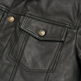 Black Leather Jacket – Full-Grain Goat Leather Men's Jacket