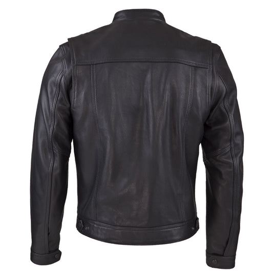 Men’s Leather Rebel Jacket – Leather Biker Jacket with Full-Grain Cowhide
