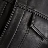 Men’s Leather Rebel Jacket – Leather Biker Jacket with Full-Grain Cowhide